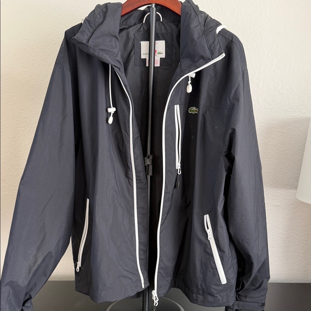 Lacoste Mens Windproof Hoody Jacket